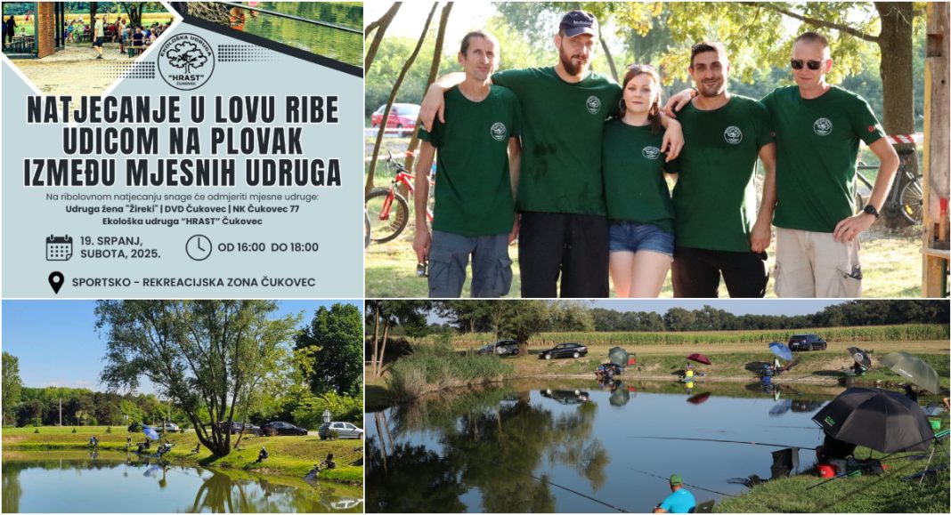 U subotu ribičko natjecanje i druženje u Sportsko-rekreacijskoj zoni Hrast u Čukovcu! U subotu ribičko natjecanje i druženje u Sportsko-rekreacijskoj zoni Hrast u Čukovcu!