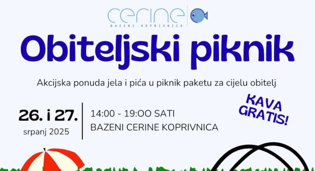 Obiteljski piknik na Bazenima Cerine – vikend za pamćenje! Obiteljski piknik na Bazenima Cerine – vikend za pamćenje!