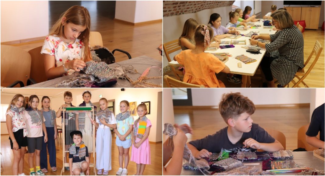 FOTO Mala škola tkanja oduševila mališane u sklopu Ljetne Muzeologajnice FOTO Mala škola tkanja oduševila mališane u sklopu Ljetne Muzeologajnice