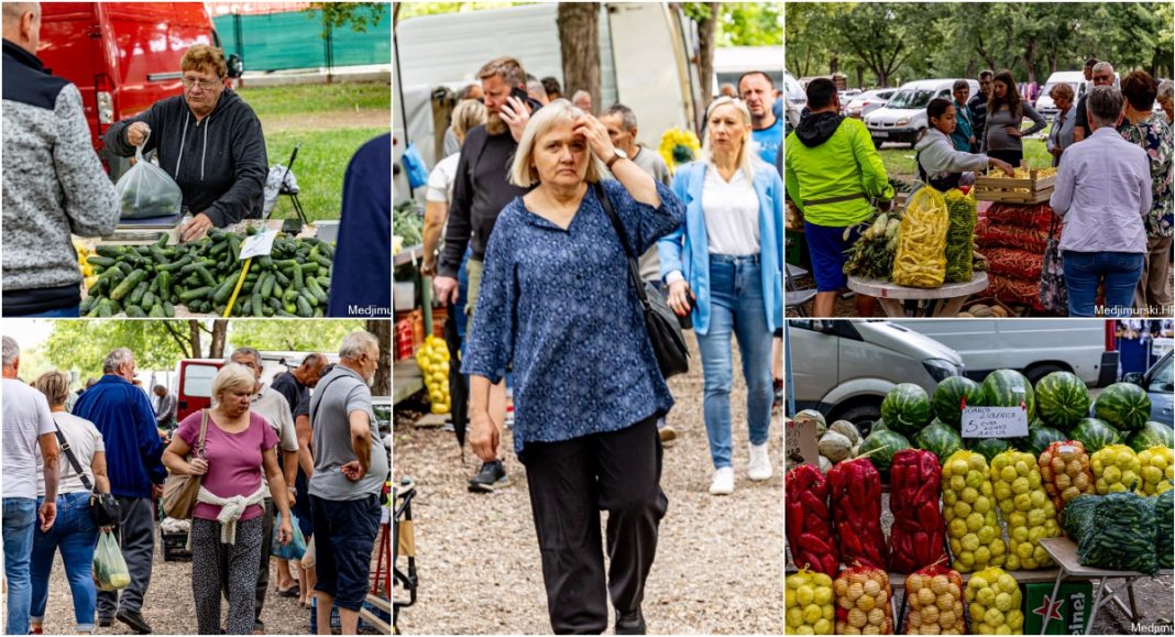 FOTO Mladi grah u ljusci je po 4 eura kg, patliđan 2, mahune 5, vinogradarske breskve po 3 eura kg, lubenice 3 i 5 eura komad! FOTO Mladi grah u ljusci je po 4 eura kg, patliđan 2, mahune 5, vinogradarske breskve po 3 eura kg, lubenice 3 i 5 eura komad!