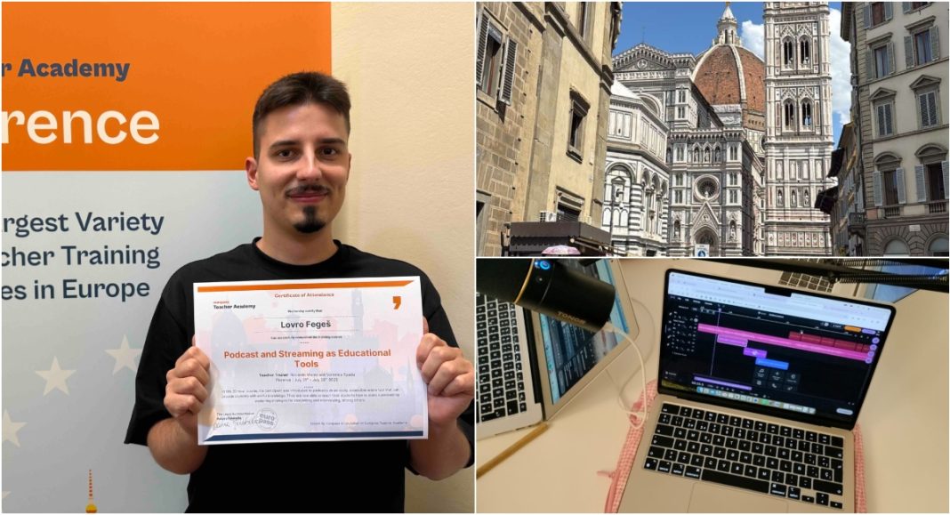 FOTO Srednja škola Čakovec: Profesor Lovro Fegeš donosi iz Firence val novih ideja za nastavu FOTO Srednja škola Čakovec: Profesor Lovro Fegeš donosi iz Firence val novih ideja za nastavu