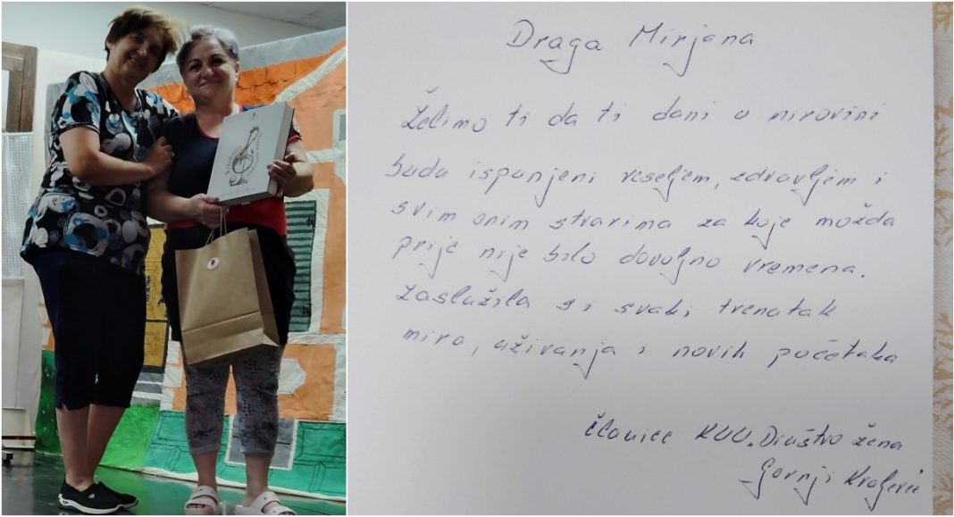 FOTO Mirjana Kuzma oprostila se od posla prodavačice – društvo žena poželjelo joj još puno glume i osmijeha FOTO Mirjana Kuzma oprostila se od posla prodavačice – društvo žena poželjelo joj još puno glume i osmijeha