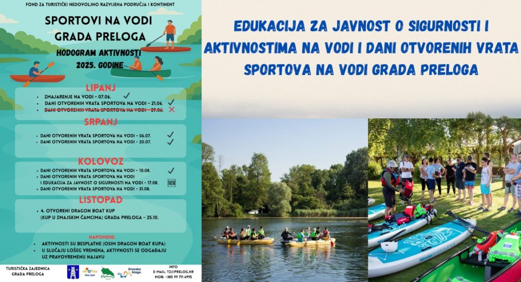 Marina Prelog domaćin edukacije i Dana otvorenih vrata Sportova na vodi Marina Prelog domaćin edukacije i Dana otvorenih vrata Sportova na vodi