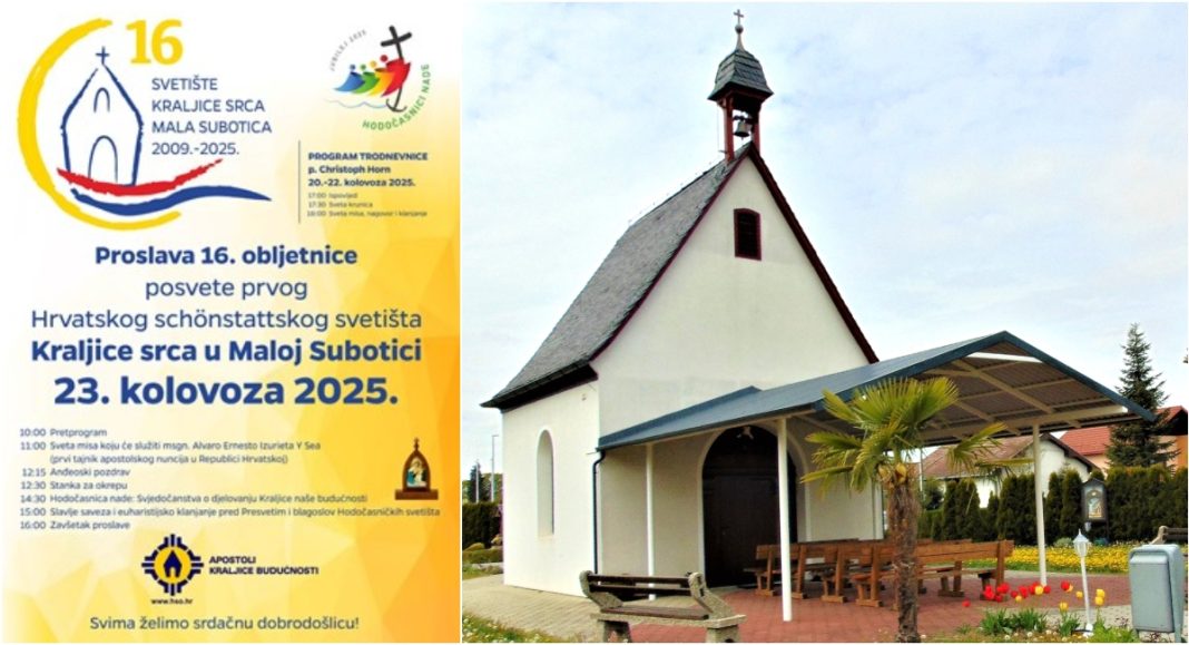 Proslava 16. obljetnice posvete prvog hrvatskog schönstattskog svetišta u Maloj Subotici! Proslava 16. obljetnice posvete prvog hrvatskog schönstattskog svetišta u Maloj Subotici!