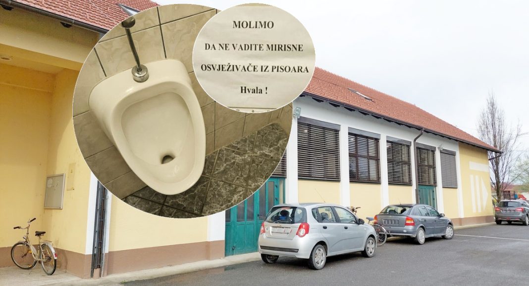 Tko to krade mirisne osvježivače iz pisoara? Neobičan natpis u WC-u Doma kulture! Tko to krade mirisne osvježivače iz pisoara? Neobičan natpis u WC-u Doma kulture!