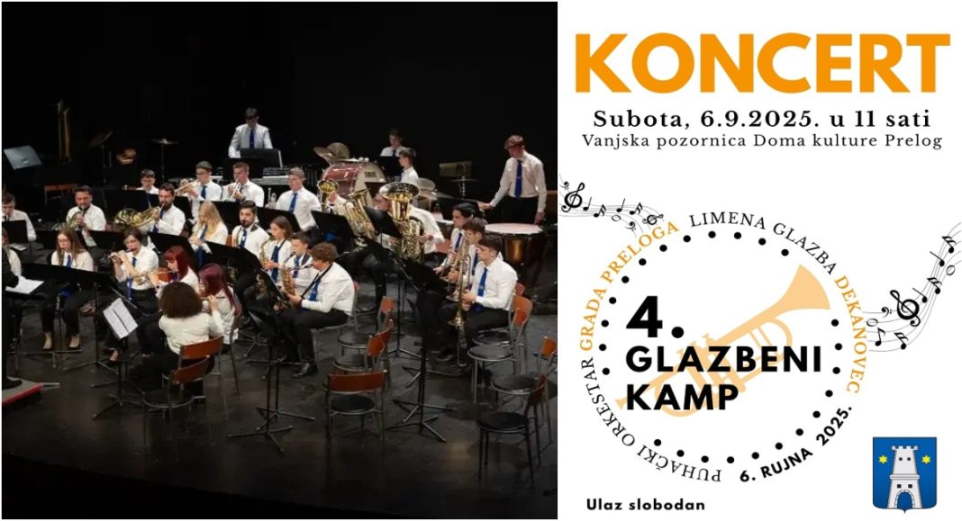 Koncert na otvorenom uz Glazbeni kamp Puhačkog orekstra Grada Preloga Koncert na otvorenom uz Glazbeni kamp Puhačkog orekstra Grada Preloga
