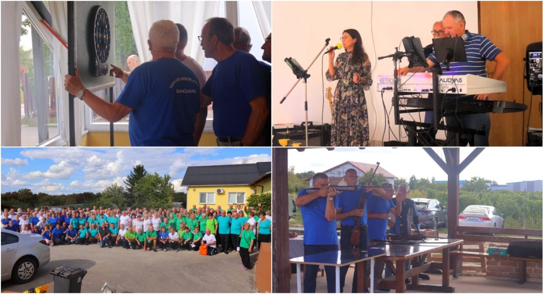 FOTO Umirovljenici odmjerili snage u pikadu, streljaštvu, belotu, visećoj kuglani i bacanju kolutova FOTO Umirovljenici odmjerili snage u pikadu, streljaštvu, belotu, visećoj kuglani i bacanju kolutova