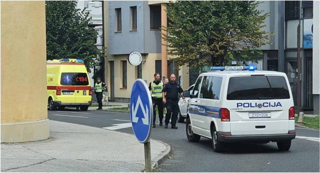 Automobil naletio na pješaka, policija i hitna na terenu Automobil naletio na pješaka, policija i hitna na terenu