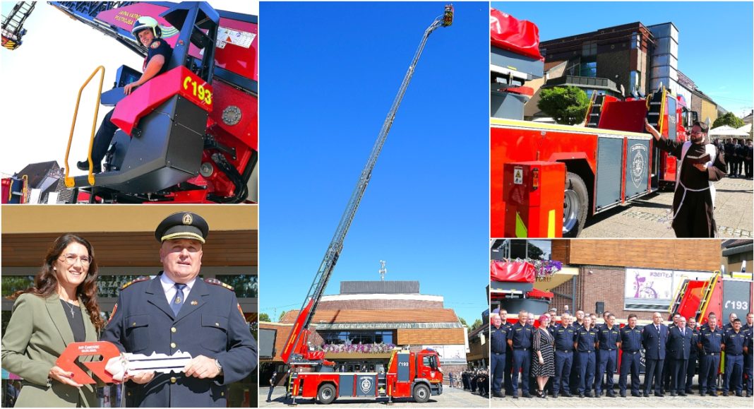 FOTO/VIDEO Profesionalni vatrogasci Čakovca dobili najnovije auto-ljestve koje mogu dosegnuti 42 metra u visnu! FOTO/VIDEO Profesionalni vatrogasci Čakovca dobili najnovije auto-ljestve koje mogu dosegnuti 42 metra u visnu!