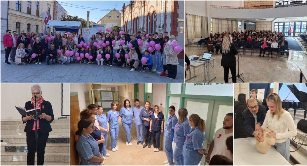 FOTO Učenici Srednje škole Čakovec kroz edukacije i humanost podižu svijest o karcinomu dojke FOTO Učenici Srednje škole Čakovec kroz edukacije i humanost podižu svijest o karcinomu dojke