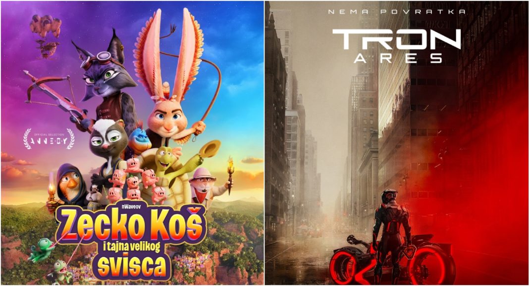 Filmski program u CZK Čakovec: Zecko Koš za najmlađe, TRON: Ares za ljubitelje akcije Filmski program u CZK Čakovec: Zecko Koš za najmlađe, TRON: Ares za ljubitelje akcije