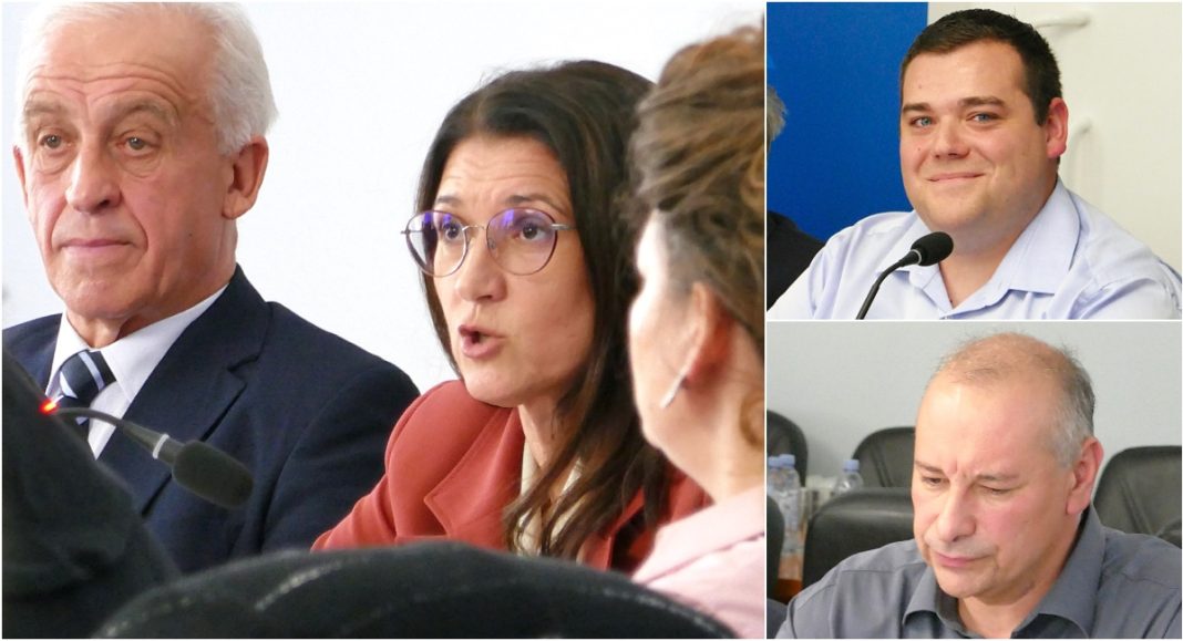 Rešetaru: Mi koji duže tu sjedimo, znamo tko vam je napisao ovaj uradak! Horvatu: Ja sam vas nikaj ne razmil kaj ste šteli povedati! Rešetaru: Mi koji duže tu sjedimo, znamo tko vam je napisao ovaj uradak! Horvatu: Ja sam vas nikaj ne razmil kaj ste šteli povedati!