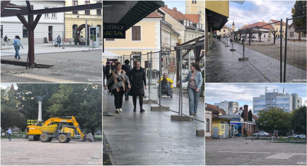 FOTO Sve spremno za početak radova na Trgu Republike u Čakovcu FOTO Sve spremno za početak radova na Trgu Republike u Čakovcu