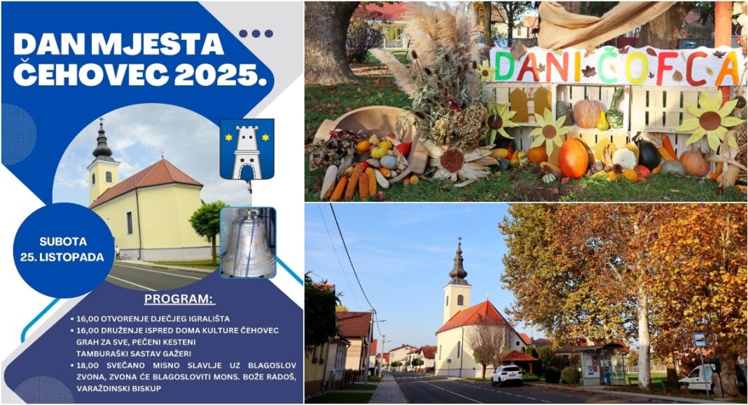 Dan mjesta Čehovec – 25. listopada svečano slavlje i otvorenje dječjeg igrališta Dan mjesta Čehovec – 25. listopada svečano slavlje i otvorenje dječjeg igrališta