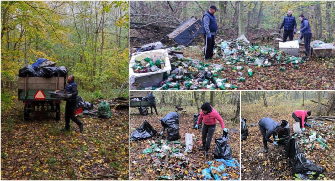 Članovi udruge PRODE i župljani Župe Sveti Juraj u Trnju očistili šumu i okolna područja od otpada Članovi udruge PRODE i župljani Župe Sveti Juraj u Trnju očistili šumu i okolna područja od otpada
