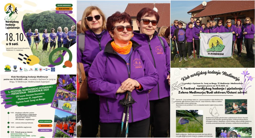 U subotu, 18. listopada, u Pleškovcu 1. Festival nordijskog hodanja i pješačenja – Međimurje 2025! U subotu, 18. listopada, u Pleškovcu 1. Festival nordijskog hodanja i pješačenja – Međimurje 2025!