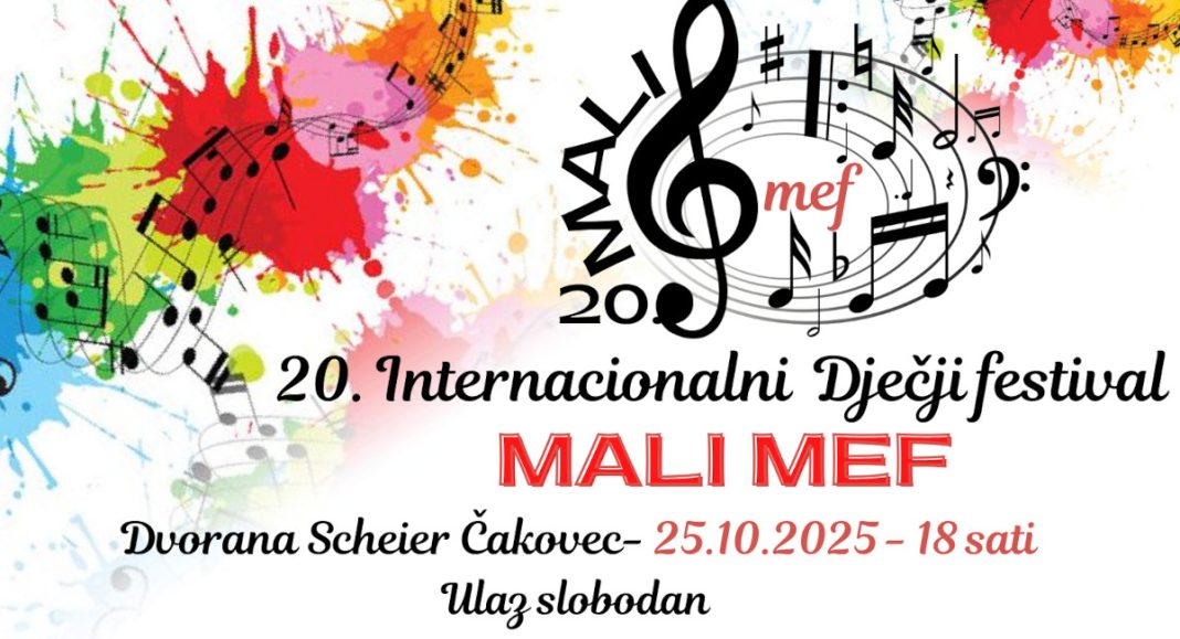 Čakovec slavi glazbu i dječji talent – Mali MEF 25. listopada u zgradi Scheier! Čakovec slavi glazbu i dječji talent – Mali MEF 25. listopada u zgradi Scheier!