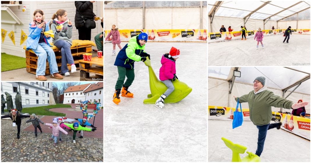 FOTO/VIDEO Vesela atmosfera uz odvažne klizače i Sportski advent ispunila je Čakovec BeFunky collage