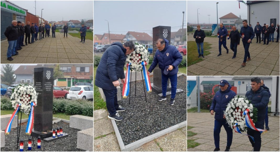 Delegacija HNS-a U-17 položila vijenac i zapalila svijeće u Nedelišću BeFunky collage 2025 11 12T183108.853