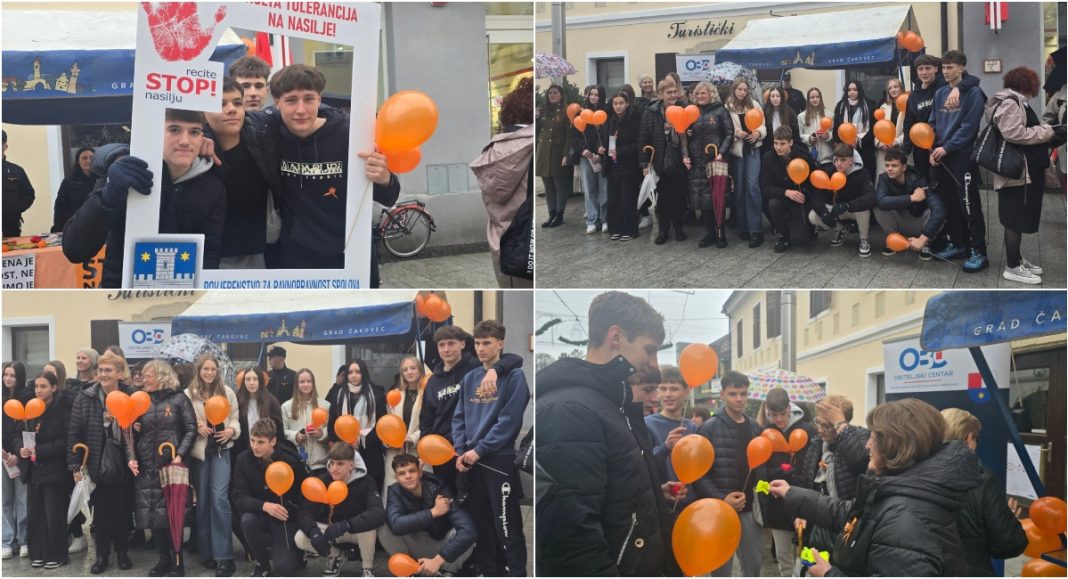 Gimnazija Josipa Slavenskog Čakovec u narančastom: poruka protiv nasilja nad ženama BeFunky collage 2025 11 26T074459.836