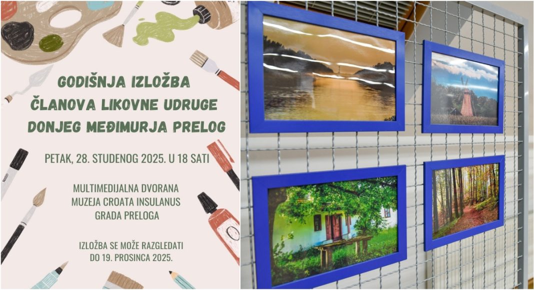 Godišnja izložba Likovne udruge Donjeg Međimurja Prelog: Presjek stvaralaštva i zajedništva BeFunky collage 2025 11 26T093417.980
