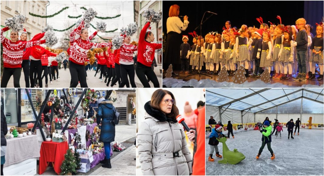 FOTO/VIDEO Mažoretkinje, koncerti, bajke i otvorenje klizališta obilježili početak najčarobnijeg razdoblja u godini BeFunky collage 2025 11 29T163817.994