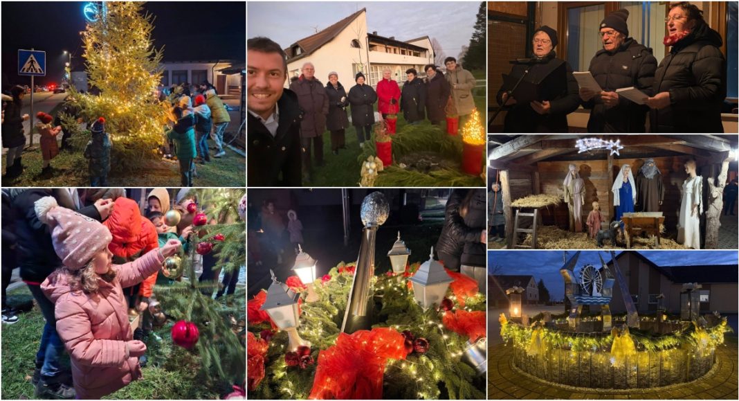 FOTO U Općini Podturen upaljena svijeća nade: početak došašća u znaku mira i zajedništva BeFunky collage 2025 11 30T143727.583