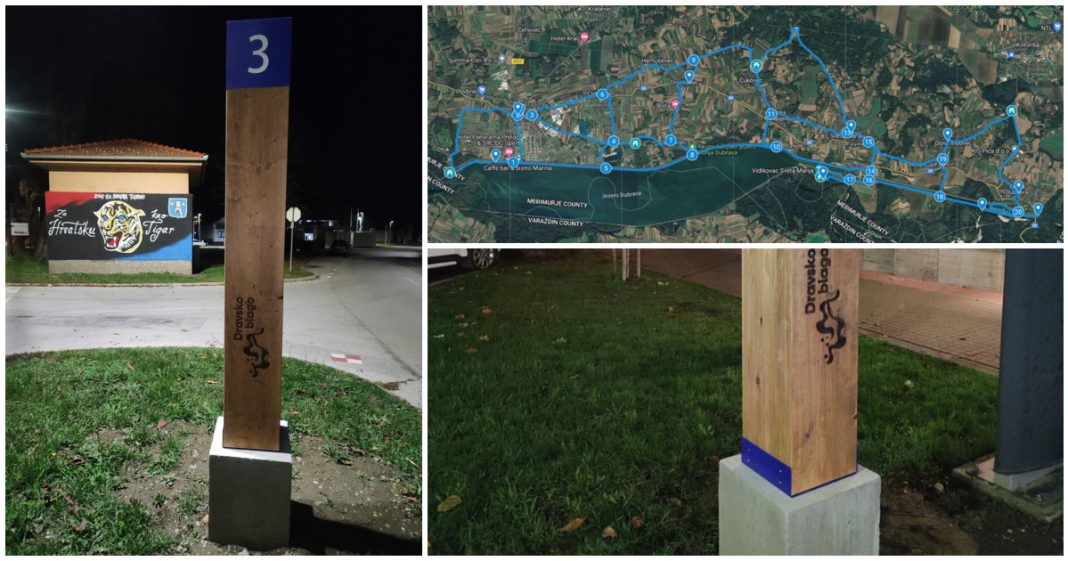 Dravsko blago dobiva novu outdoor infrastrukturu – postavljeno 20 totema na ključnim točkama BeFunky collage