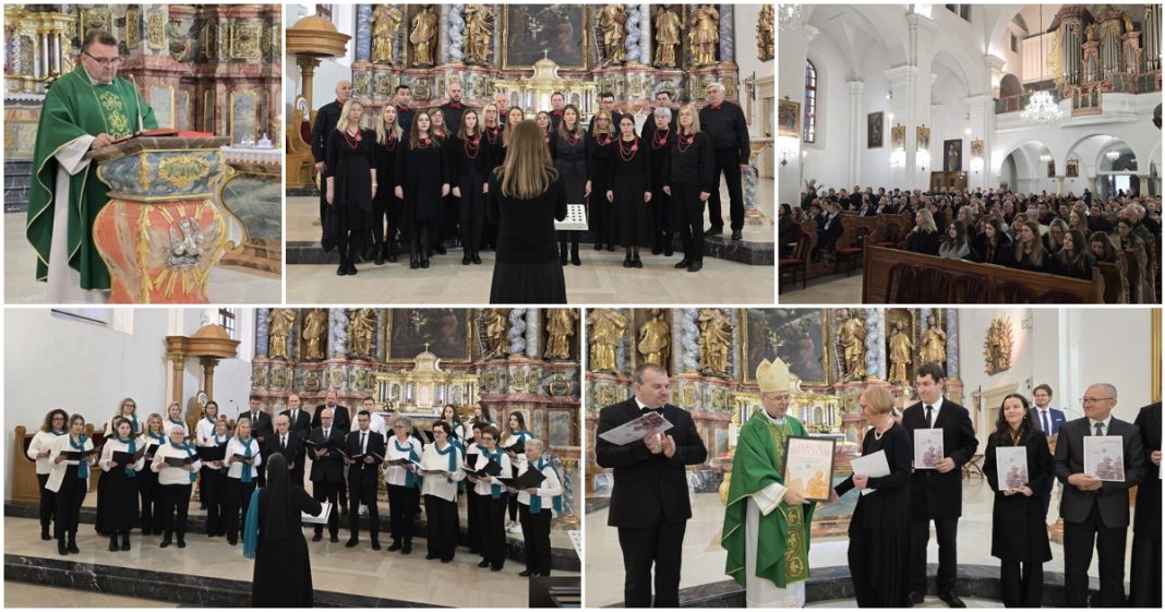 FOTO Više od 300 pjevača sudjelovalo na prvom danu festivala sv. Cecilije u varaždinskoj katedrali BeFunky collage