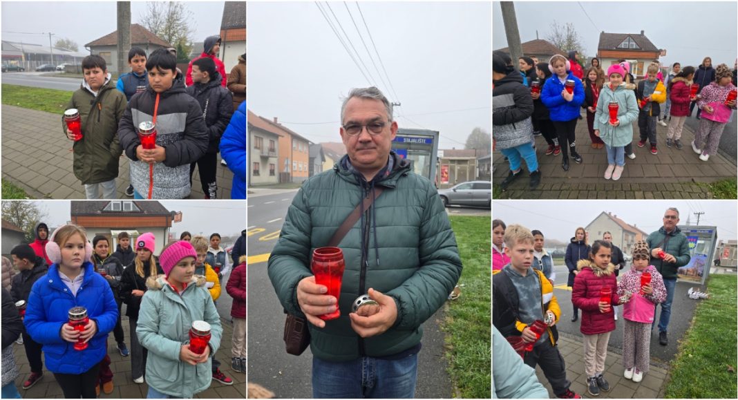 FOTO Učenici OŠ Pribislavec zapalili svijeće za Dragutina Lehkeca i žrtve Vukovara GLAVNA