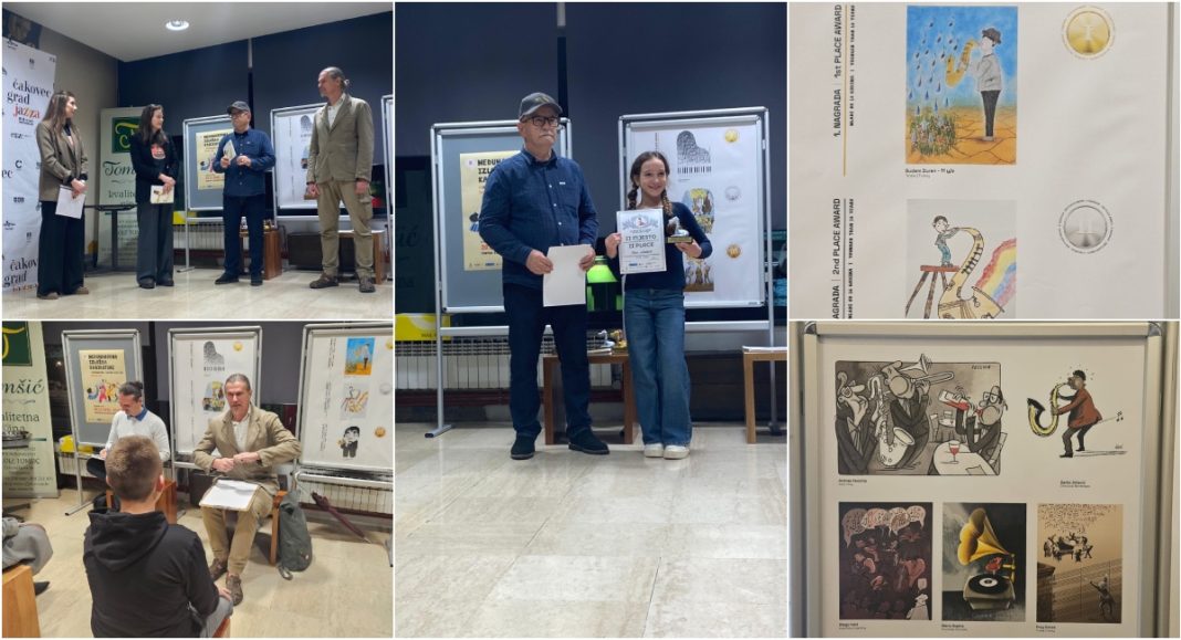 FOTO Otvorena Međunarodna izložba karikatura na temu jazza u Čakovcu GLAVNA