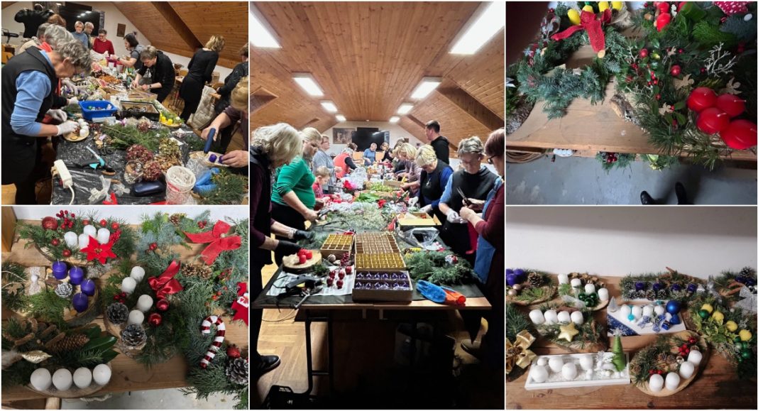 FOTO Župljani Nedelišća izrađivali adventske vjenčiće za pomoć najpotrebnijima GLAVNA