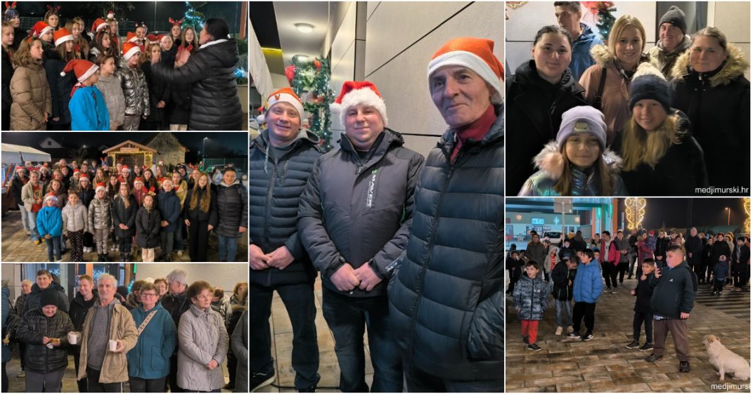 FOTO/VIDEO Druga adventska svijeća zasjala u Kotoribi: Križići zapjevali, mještani nazdravili BeFunky collage