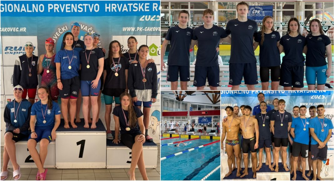 FOTO Čakovečki plivači osvojili 65 medalja na regionalnom prvenstvu i potvrdili spremnost za državno! BeFunky collage 2025 12 02T193406.028