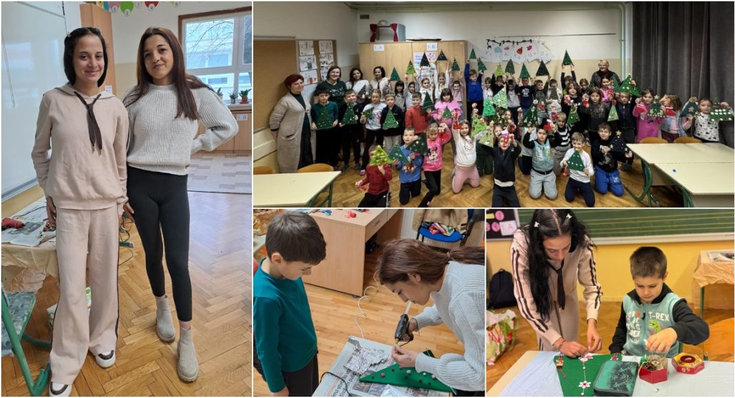 Učenice Gospodarske škole s najmlađima izrađivale božićne ukrase u III. OŠ Čakovec BeFunky collage 2025 12 02T195419.757
