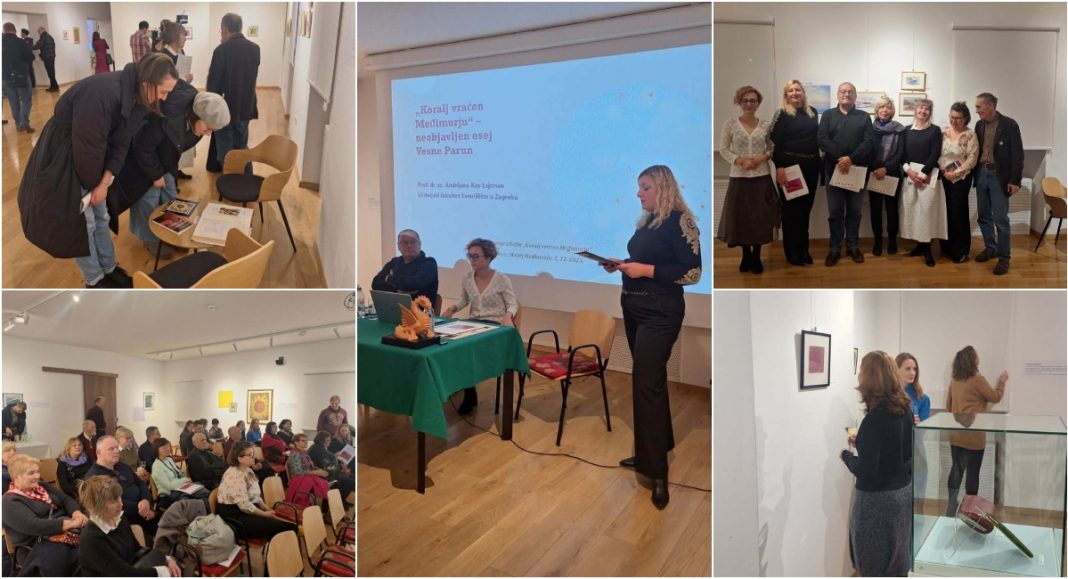 FOTO Otvorena izložba „Vesna Parun: Koralj vraćen Međimurju“ i održan i okrugli stol BeFunky collage 2025 12 06T180809.045