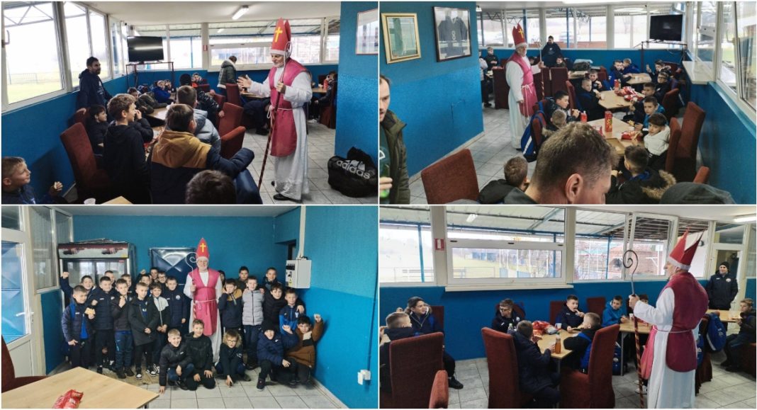 FOTO U11 ŠN Donje Međimurje remiziralo sa Slaven Belupom, Sv. Nikola razveselio igrače BeFunky collage 2025 12 06T184747.812