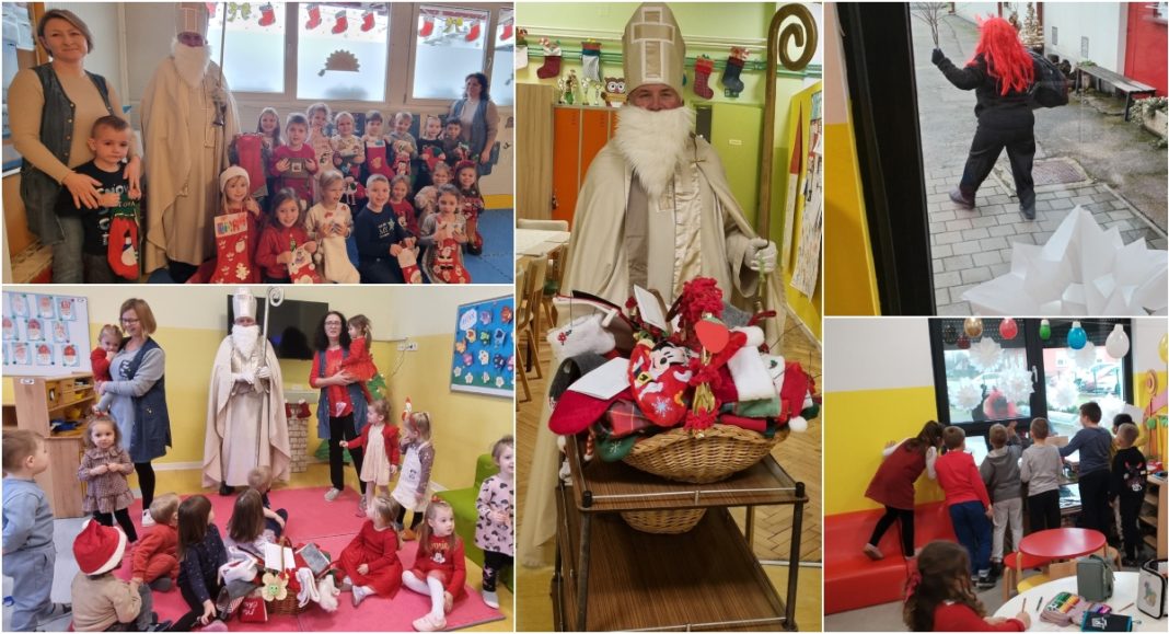 FOTO Sveti Nikola posjetio vrtić „Suncokret“ i unio radost među najmlađe BeFunky collage 2025 12 08T084223.024