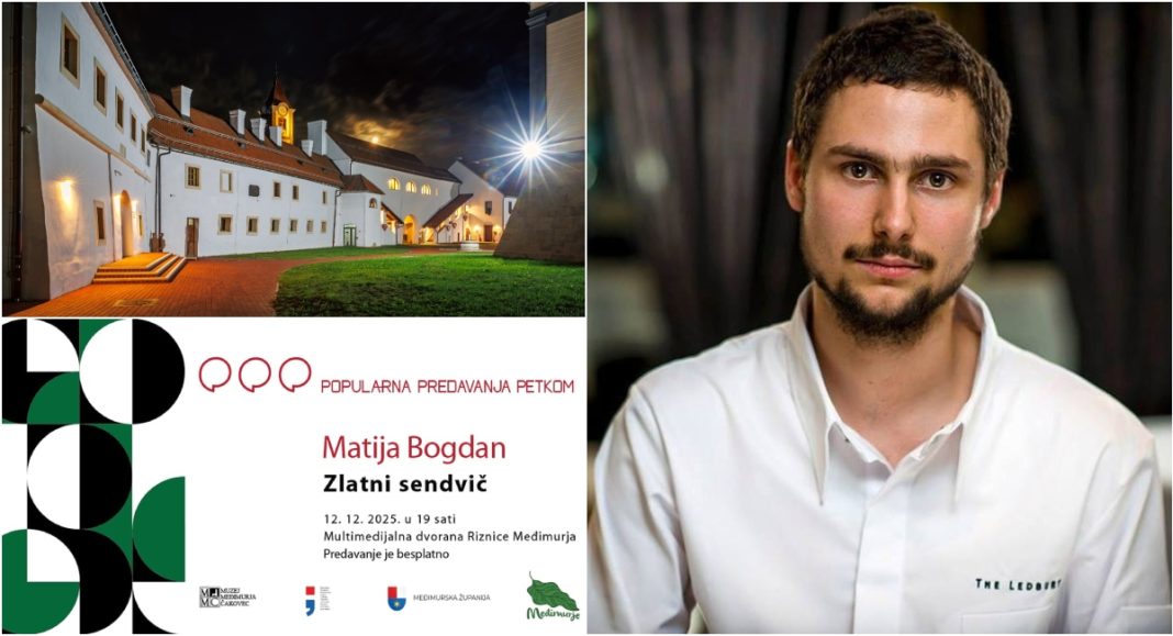Svjetski chef iz Čakovca: Matija Bogdan stiže na Popularna predavanja petkom u Riznici Međimurja BeFunky collage 2025 12 08T171647.011