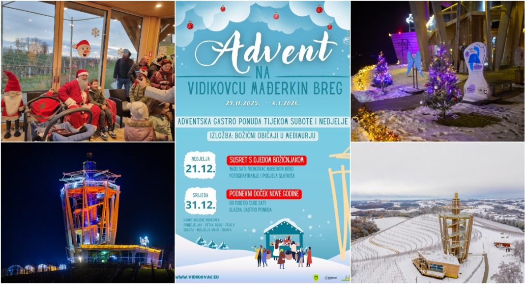 Djed Božićnjak u nedjelju dolazi na Vidikovac Mađerkin breg! BeFunky collage 2025 12 16T140209.727