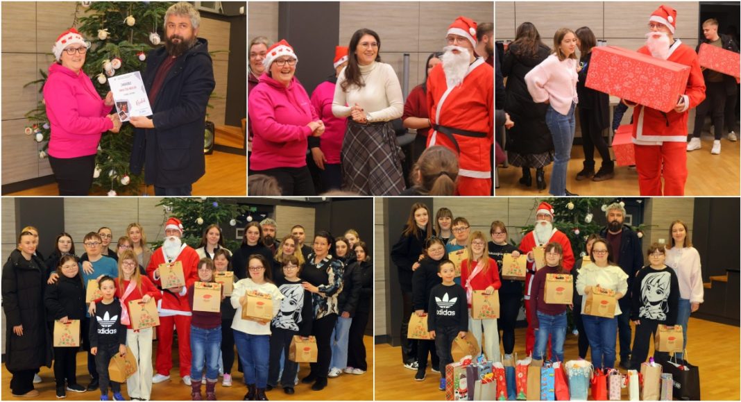 FOTO Topla božićna atmosfera u Udruzi za sindrom Down MŽ uz podršku Čakovca, učenika i volontera BeFunky collage 2025 12 17T112906.392