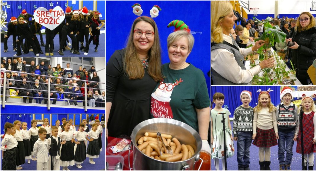 FOTO/VIDEO U prepunoj sportskoj dvorani OŠ Strahoninec pjevali su, svirali, recitirali, glumili i plesali učenici svih uzrasta! BeFunky collage 2025 12 18T195642.967