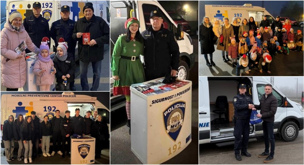 FOTO Policija kroz akciju „Mir i dobro“ educirala građane i najmlađe o sigurnosti i opasnostima pirotehnike BeFunky collage 2025 12 22T124558.946