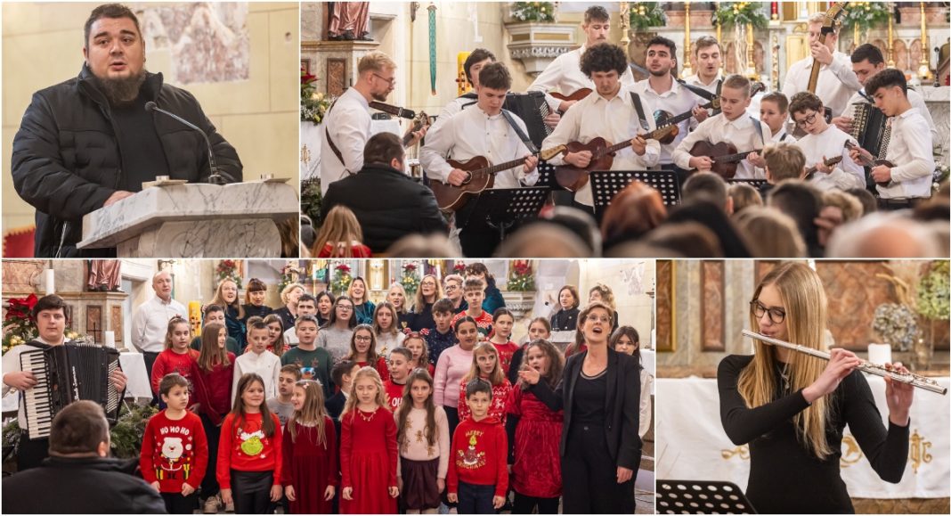 FOTO Božićni koncert okupio djecu, zborove i folkloraše u Štrigovi BeFunky collage 2025 12 23T081025.941