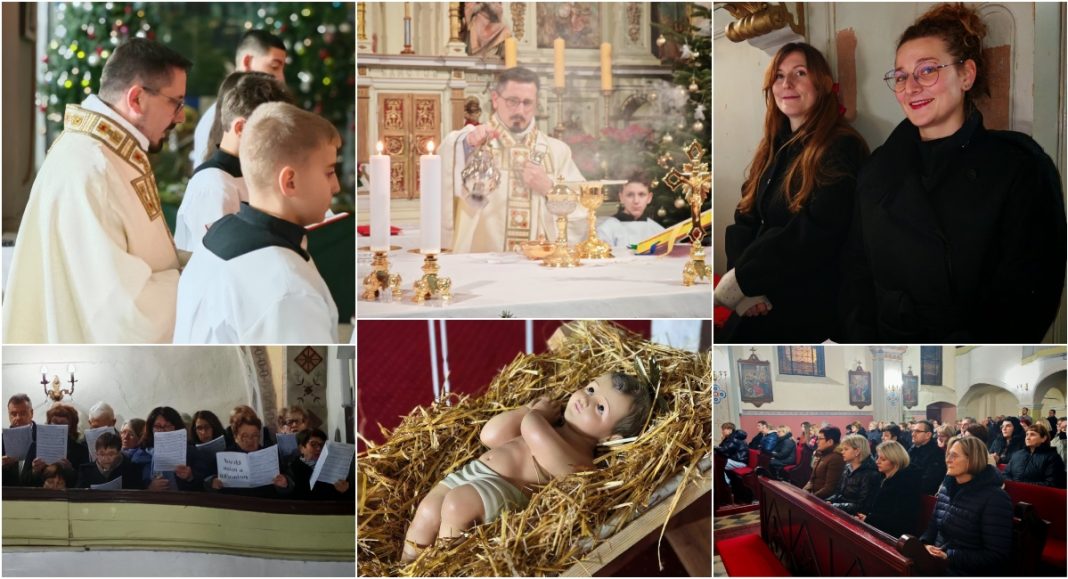 FOTO Polnoćka u Svetom Jurju u Trnju ispunjena porukom nade BeFunky collage 2025 12 25T154941.479