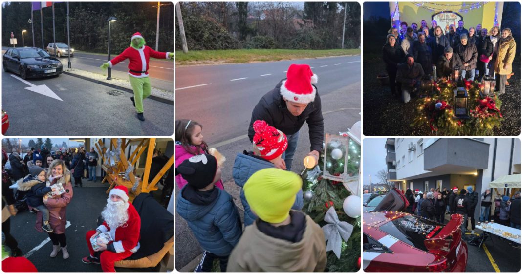 FOTO U pravoj blagdanskoj atmosferi u Selnici upaljena druga adventska svijeća BeFunky collage