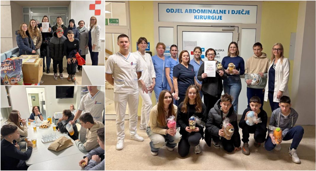 Ekipa iz OŠ Donji Kraljevec uručila plišance Odjelu dječje kirurgije čakovečke bolnice GLAVNA 2025 12 22T120356.290