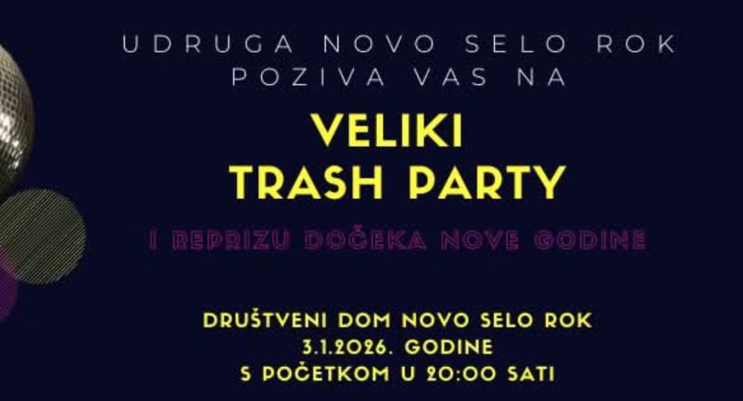 Novo Selo Rok sprema veliki Trash party – repriza dočeka Nove godine u ritmu 80-ih i 90-ih GLAVNA
