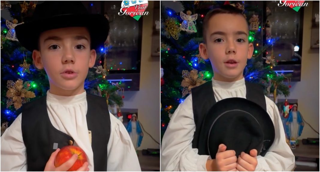 VIDEO Preslatko: Mali Alex u nošnji raznježio Goričan božićnim bajanjem GLAVNA