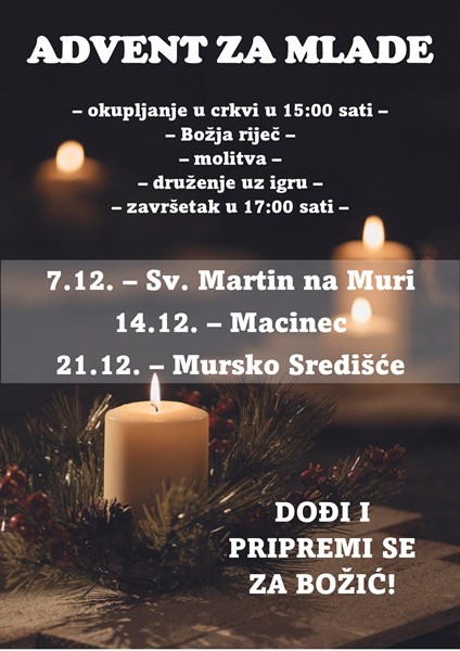 Medimurje Adventske obnove za mlade
